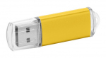 Недорогая USB флешка под гравировку, желтого цвета